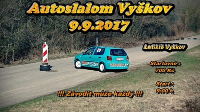 Autoslalom Vyškov 9.9.2017